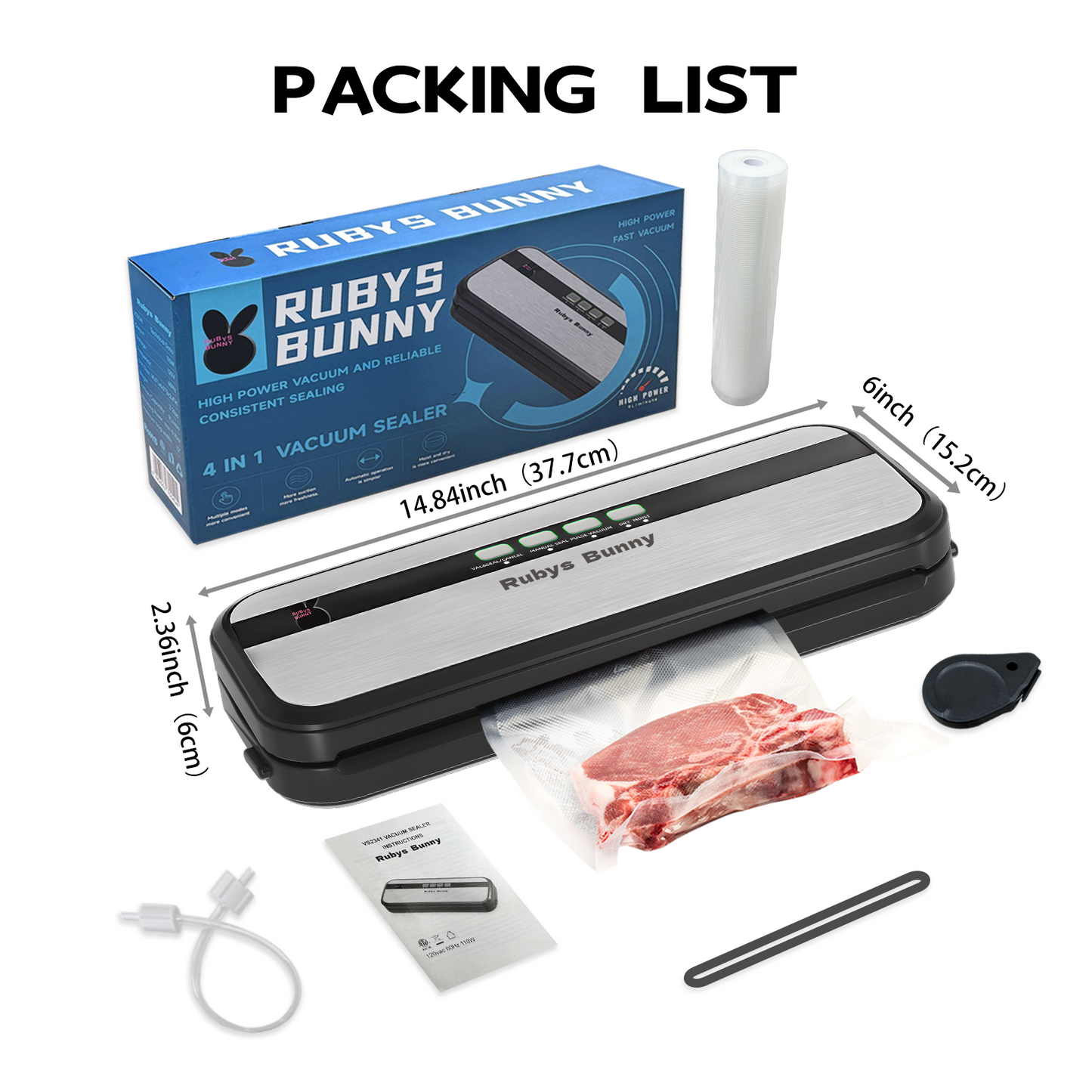 Rubys Bunny Vacuum Sealer Machine VS02